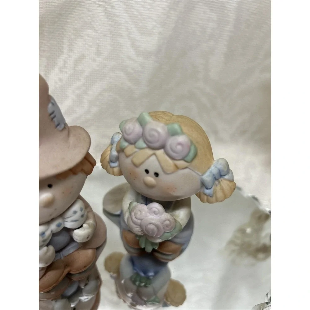 Bumpkins Bisque Porcelain‎ Bride & Groom Figurines Fabrizio George Cake Toppers